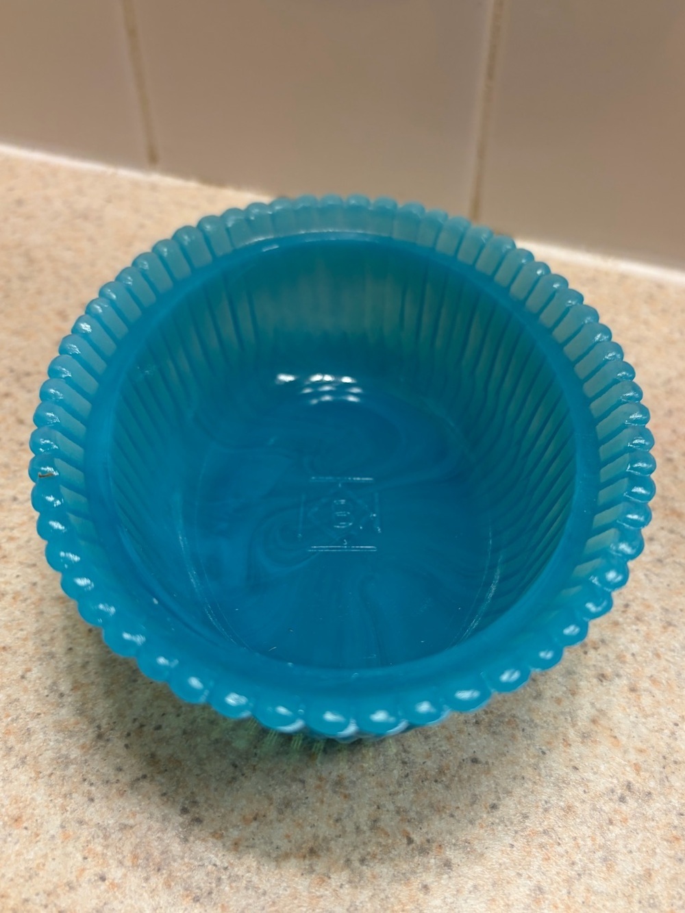 Boyd Blue Vaseline/Uranium Glass Lamb Covered Dish - Picture 12 of 16